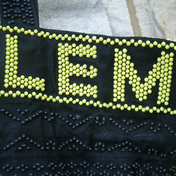 Vintage Beaded Peacock Jerusalem Drawstring Tote Bag - Picture 11 of 16